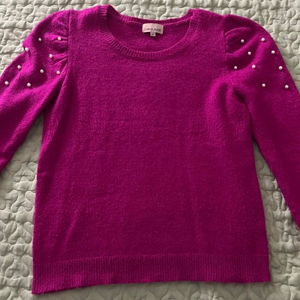 Caroline-rose Women's medium pink pullover sweater